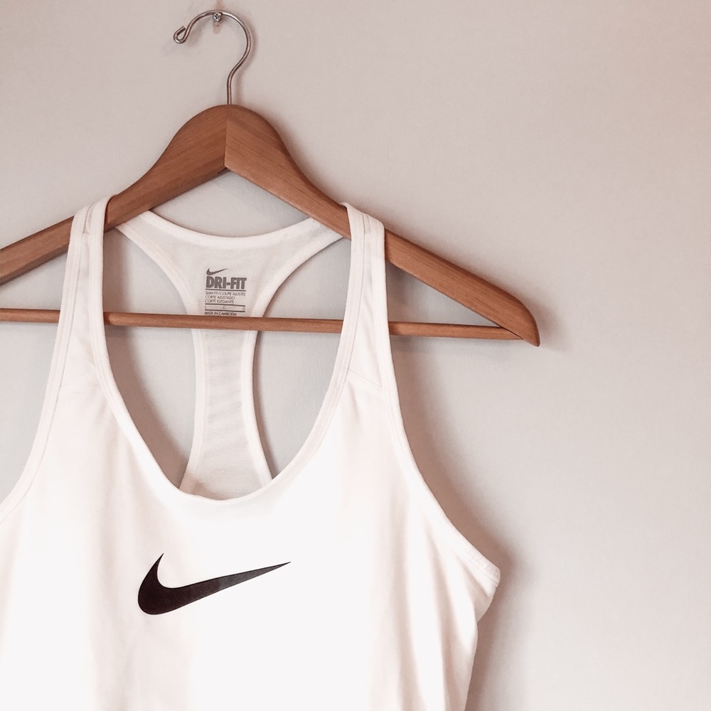 White Nike Tank Top
